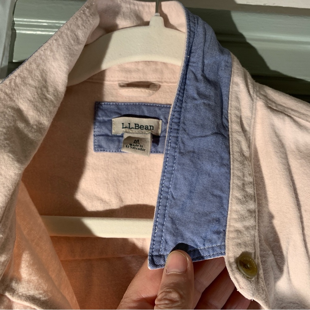 L.L. Bean Light Pink Chamois Shirt - Picture 7 of 7